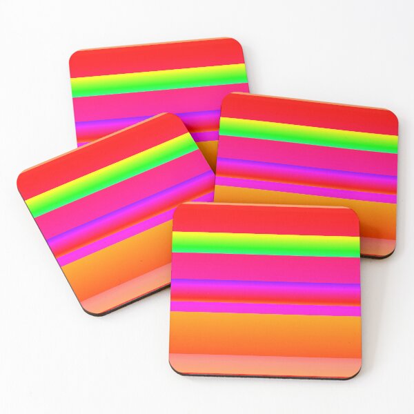 Item preview, Red multicolor striped | bright and vivid red stripes designed and sold by lausn.