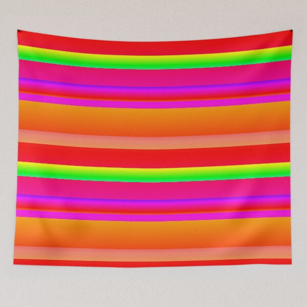 Item preview, Red multicolor striped | bright and vivid red stripes designed and sold by lausn.
