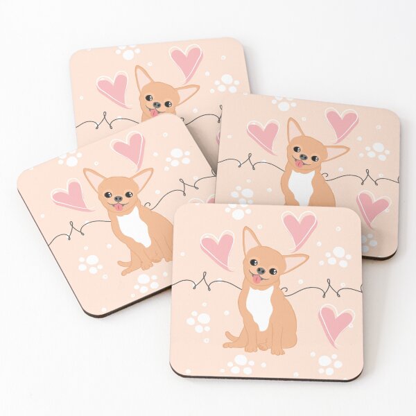 Item preview,  LOVE Red White Chihuahua 4 designed and sold by Lulupainting.