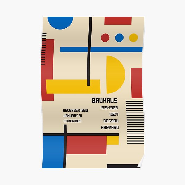 "BAUHAUS PRINTS" Poster for Sale by edwardgarcias Redbubble