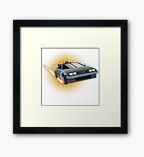 DeLorean Framed Print