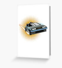 DeLorean Greeting Card
