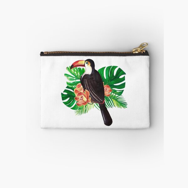 Item preview, Toucan in Leaves, Tropical Birds, Tropical Flowers, Jungle Print designed and sold by ColoursOfWind.