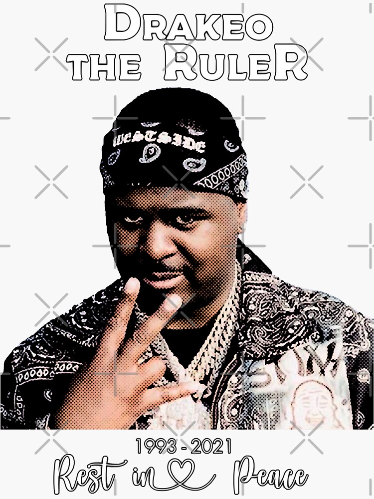 "The Birthday Boy Drakeo You Can Be The Ruler Vintage Style Art" Sticker for Sale by BunceZane05