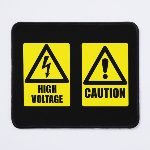 Item preview, Caution high voltage warn sign designed and sold by AkraidaxDesign.