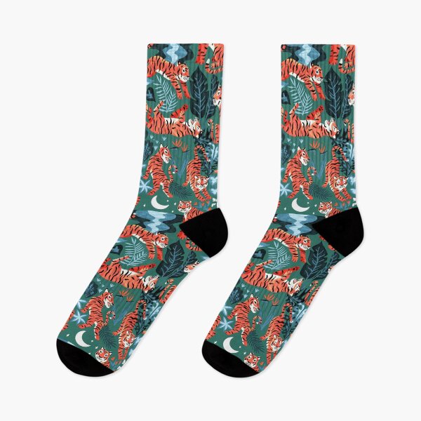 Item preview, Year of the Water Tiger - Coral & Turquoise designed and sold by TigaTiga.