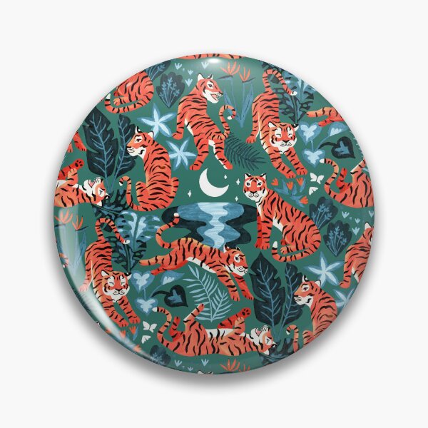 Item preview, Year of the Water Tiger - Coral & Turquoise designed and sold by TigaTiga.