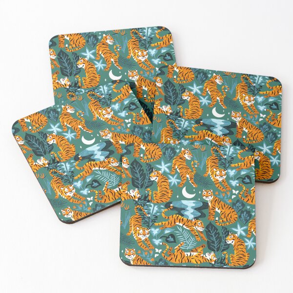 Item preview, Year of the Water Tiger - Orange & Turquoise designed and sold by TigaTiga.