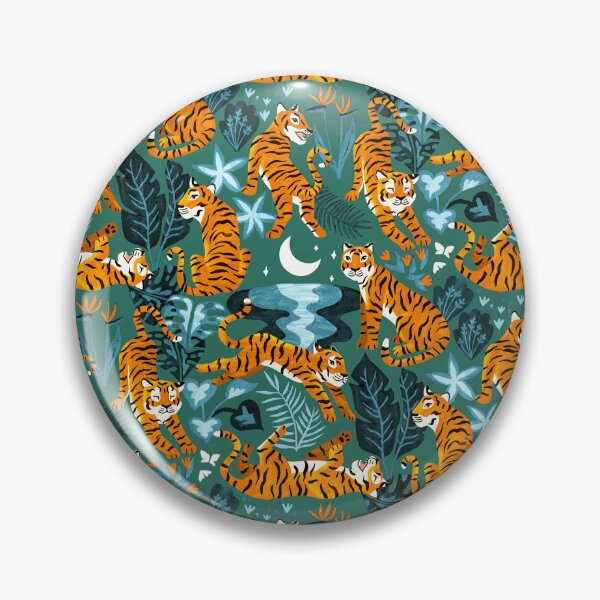 Item preview, Year of the Water Tiger - Orange & Turquoise designed and sold by TigaTiga.