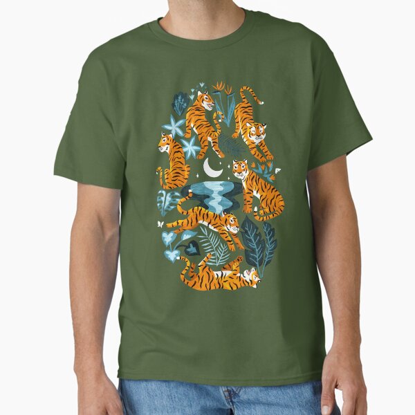 Vista previa del artículo con la obra «Año del Tigre de Agua - Naranja y Turquesa», diseñado y vendido por TigaTiga.
