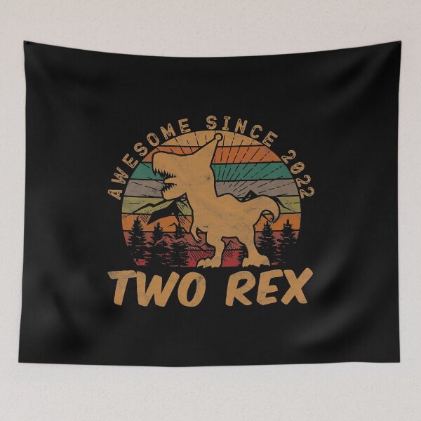 Item preview, Awesome Since 2022 Two Rex 2nd Birthday Gifts Second Dinosaur 2 Year Old designed and sold by MalloWilli.