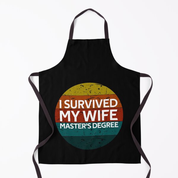 Item preview, I survived my wifes masters degree Vintage Gifts designed and sold by rachidhaz.