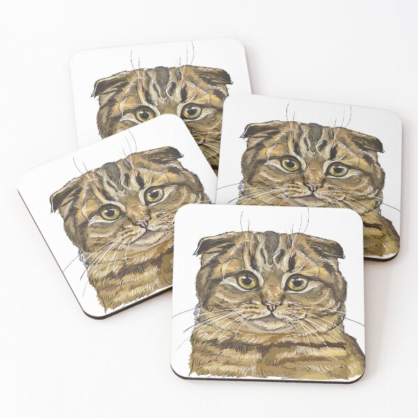 Item preview, Hand drawing Scottish fold cat designed and sold by Alinart16.
