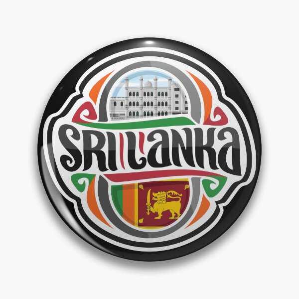 Item preview, Sri Lanka Flag Travel Souvenir Sticker Logo Badge designed and sold by TeeHome.