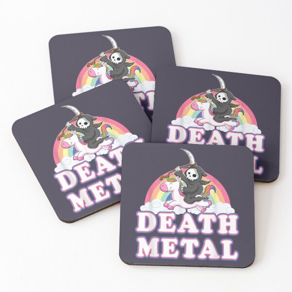 Item preview, Good Big Four Has Many Fans Death Metal Rainbow Grim Reaper Unicorn Gifts For designed and sold by HughBeard040.