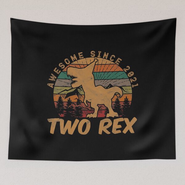 Item preview, Awesome Since 2021 Two Rex 2nd Birthday Gifts Second Dinosaur 2 Year Old designed and sold by MalloWilli.