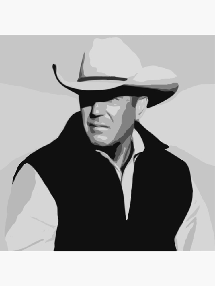 "John Dutton " Sticker for Sale by gordenvymellu1 Redbubble