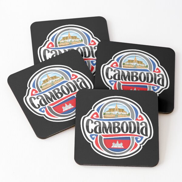 Item preview, Cambodia Flag Travel Souvenir Sticker Logo Badge designed and sold by TeeHome.