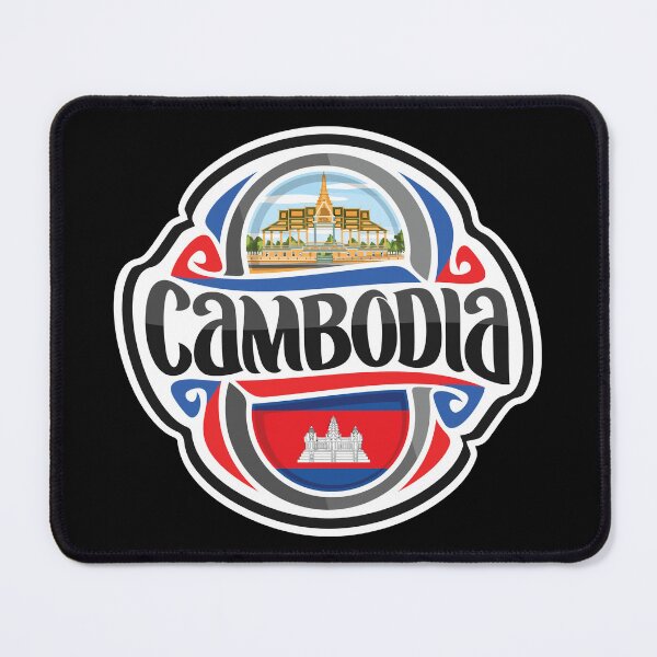 Item preview, Cambodia Flag Travel Souvenir Sticker Logo Badge designed and sold by TeeHome.