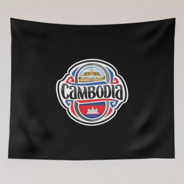 Item preview, Cambodia Flag Travel Souvenir Sticker Logo Badge designed and sold by TeeHome.