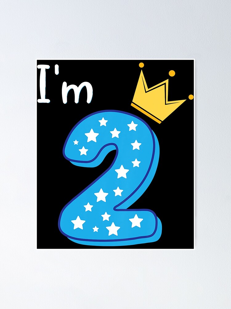 Imaginange - Affichette anniversaire 2 ans (2 coloris au choix)