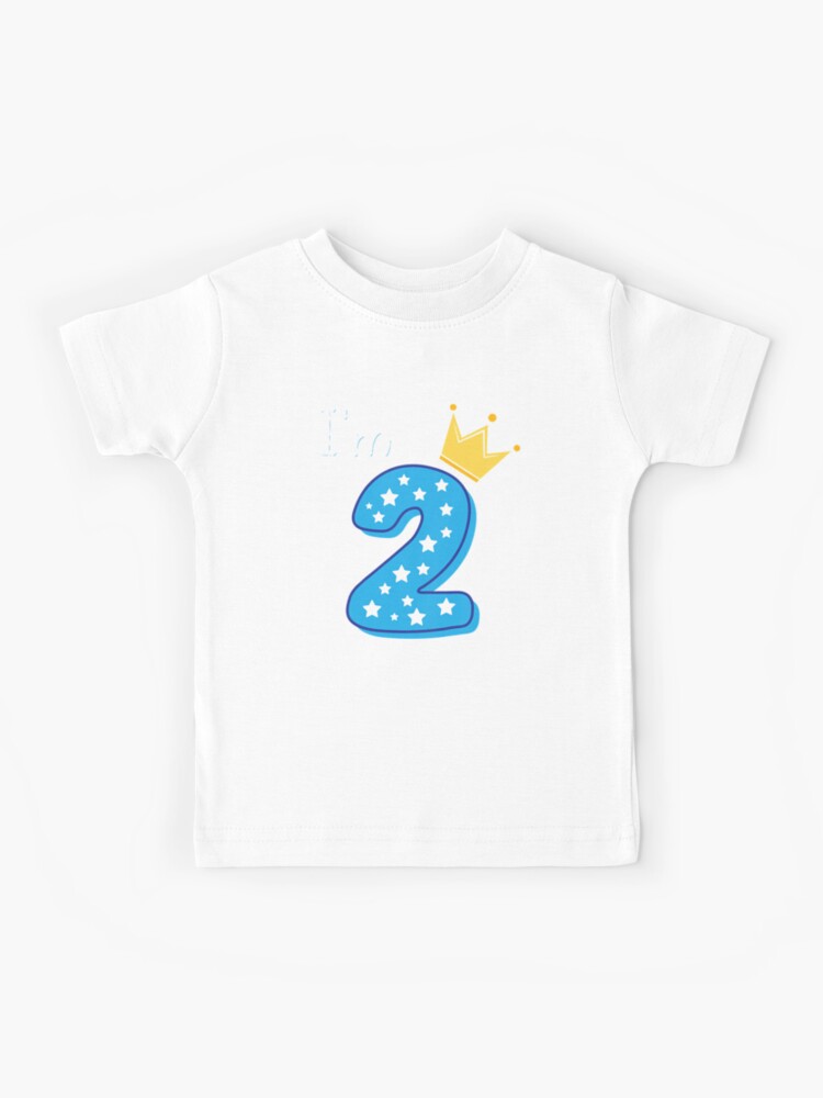  2º cumpleaños camiseta niño 2 años niño pequeño niño