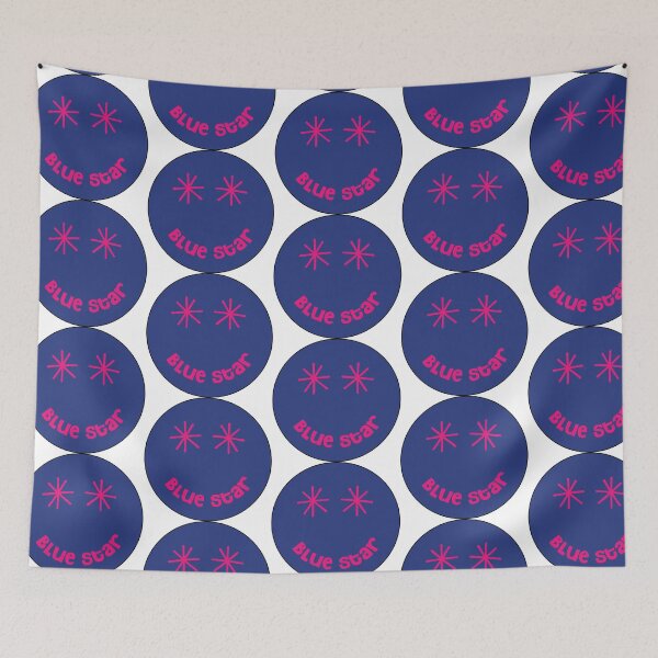 Item preview, Camp Blue Star Happy Face designed and sold by dddesignsnj.