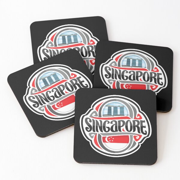 Item preview, Singapore Flag Travel Souvenir Sticker Logo Badge designed and sold by TeeHome.