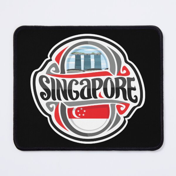 Item preview, Singapore Flag Travel Souvenir Sticker Logo Badge designed and sold by TeeHome.