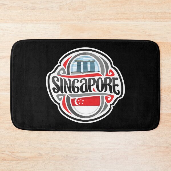 Item preview, Singapore Flag Travel Souvenir Sticker Logo Badge designed and sold by TeeHome.