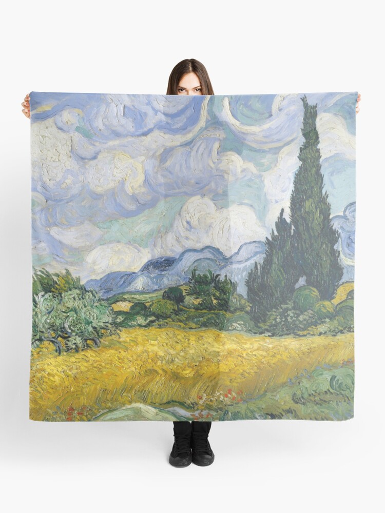 Van Gogh Wheat Field With Cypresses 18 Scarf By Classicalweasel Redbubble