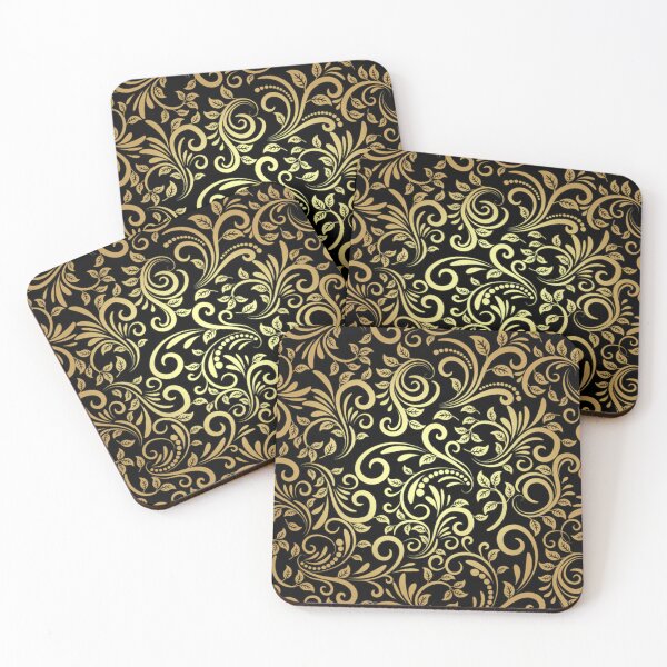 Item preview, Golden floral pattern designed and sold by Fenix2.