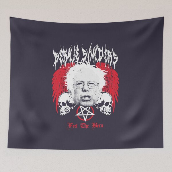 Item preview, Good Big Four Has Many Fans Feel The Bern Heavy Metal Bernie Sanders Shirtrap designed and sold by HughBeard040.