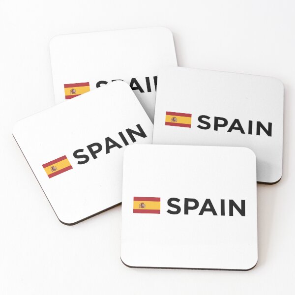 Item preview, Spain with Small Flag - Bandera de España (Black Text) designed and sold by STUDIO-72.