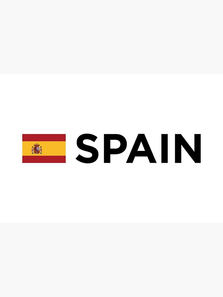 Grußkarte for Sale mit Spanien mit kleiner Flagge - Bandera de España (schwarzer  Text) von STUDIO-72