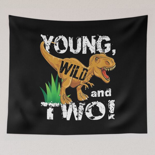 Item preview, Young Wild And Two 2 year Old Dinosaur Birthday designed and sold by MalloWilli.