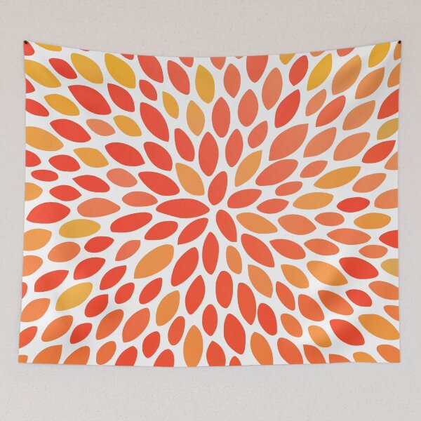 Aperçu de l'œuvre Orange Blooms in Yellow and Orange créée et vendue par meggydesigns.