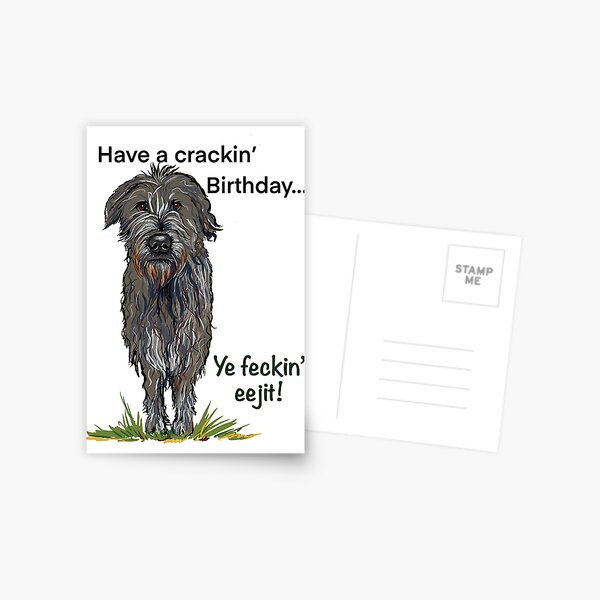 Irish Birthday Card Postcard
