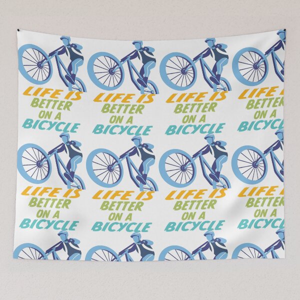 Item preview, Life Is Better On A Bicycle designed and sold by Xavia-blue.