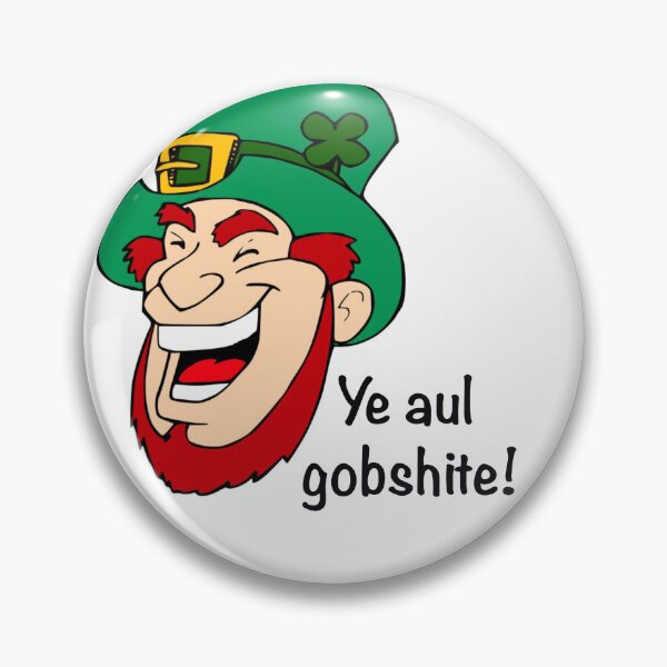 Item preview, Leprechaun Gobshite Funny Irish Birthday Card designed and sold by Anne Park.