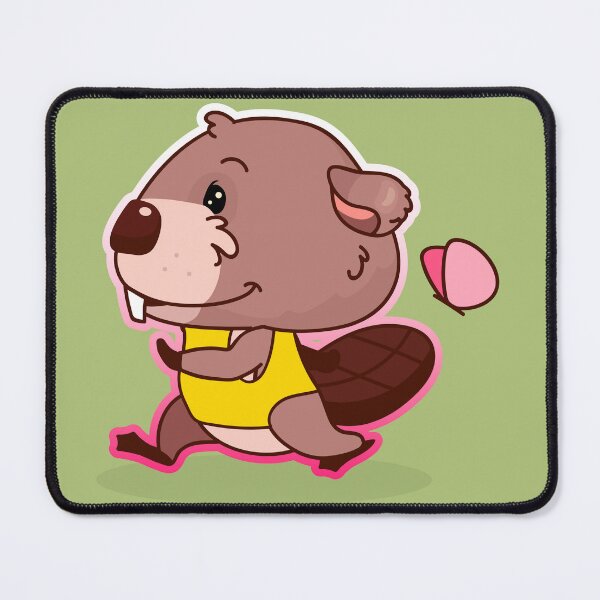 Item preview, Mr Paddles the Beaver Running designed and sold by cutieotter.
