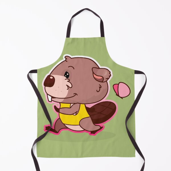 Item preview, Mr Paddles the Beaver Running designed and sold by cutieotter.