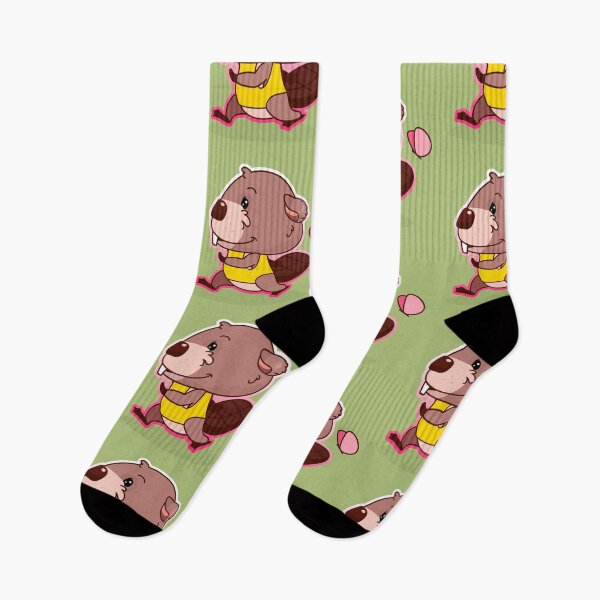Item preview, Mr Paddles the Beaver Running designed and sold by cutieotter.