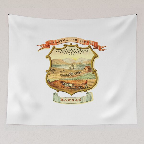 Item preview, Kansas State Coat Arms designed and sold by ArtbyAMB.