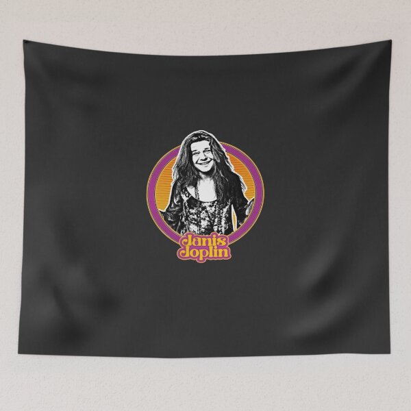 Aperçu de l'œuvre Janis Joplin - Fanart de style rétro des années 60 E créée et vendue par delexyciampil.