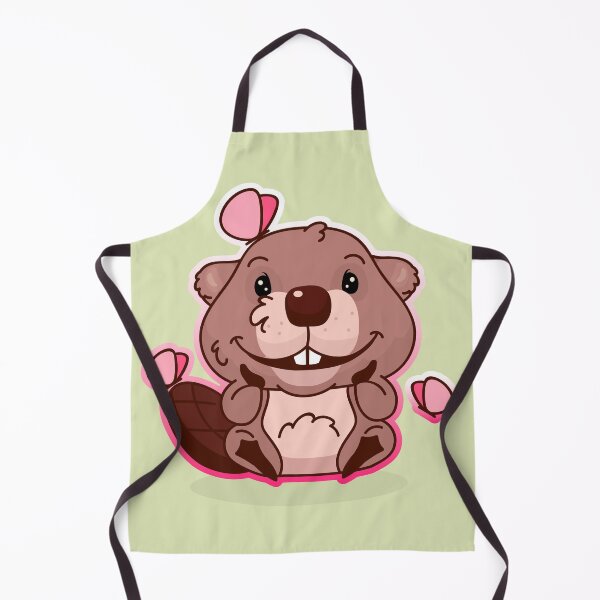 Item preview, Mr Paddles the Beaver with Butterlies designed and sold by cutieotter.