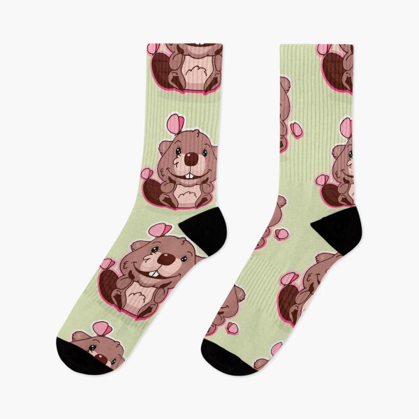 Item preview, Mr Paddles the Beaver with Butterlies designed and sold by cutieotter.