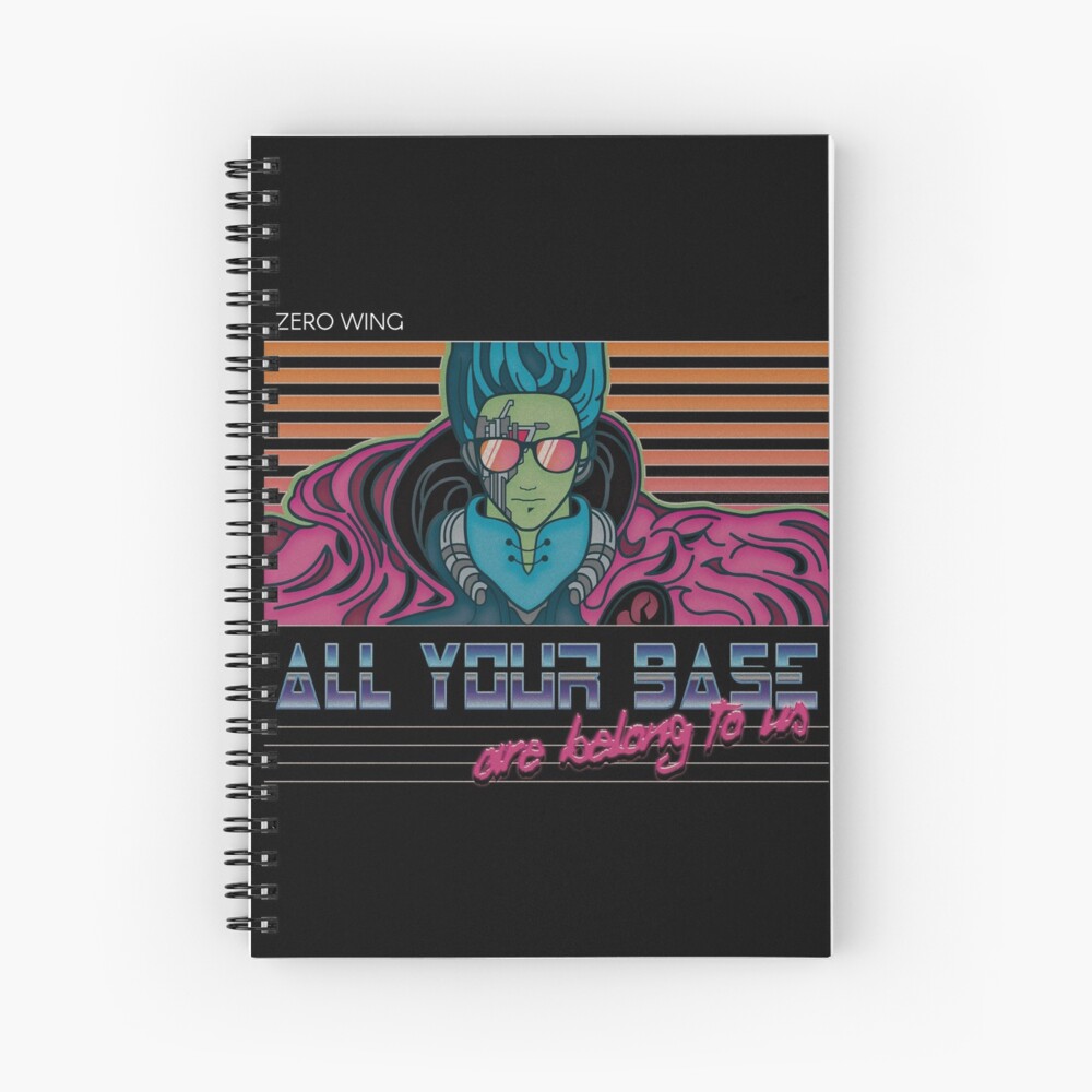RETRO All Your Base Are Belong To Us Cuaderno de espiral