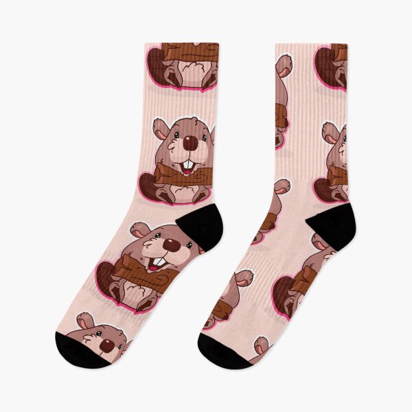Item preview, Mr Paddles the Beaver Chopping Wood designed and sold by cutieotter.