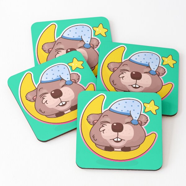 Item preview, Mr Paddles the Beaver Sleeping designed and sold by cutieotter.